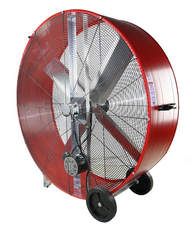 MaxxAir BF48BDRED Belt Drive Barrel Fan, 48", 2-Speed, 10,100 to18,000CFM