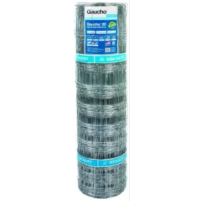 (Lightweight)  Bekaert 118155 Gaucho Pro20 Class 3 Galv. HT Woven Wire Field Fence, 1047-6-14 X330Ft