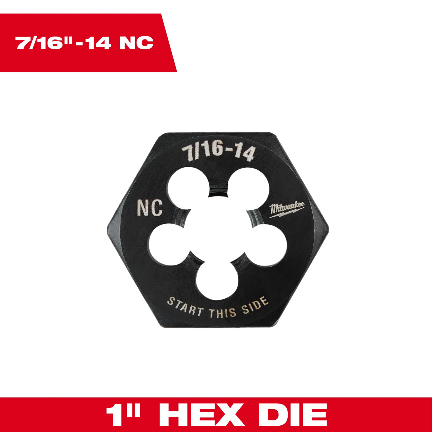 Milwaukee 7/16"-14 NC Hex Die