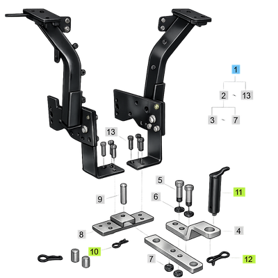 Drawbar Kit for LS MT122 &amp; MT125 Tractors