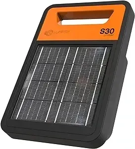 Gallagher G350414 S30 Solar Fence Charger w/Lithium Battery,  0.21 Joules Output, 4 to 20 Miles