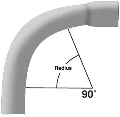 Carlon UA9FK-UPC Pvc Conduit Sweep Ell, 2-1/2" w/36" Radius