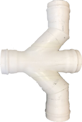 Tigre PVC SDR35 Double Tee, 8"X6"