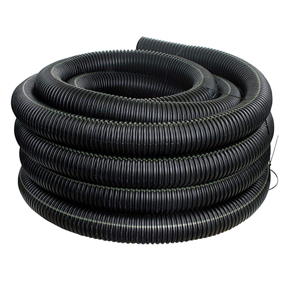 ADS Black Corrugated Field Tile, 4"X100Ft Solid
