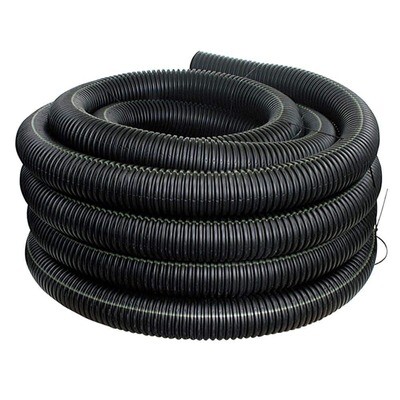 ADS Black Corrugated Field Tile, 4"X100Ft Solid