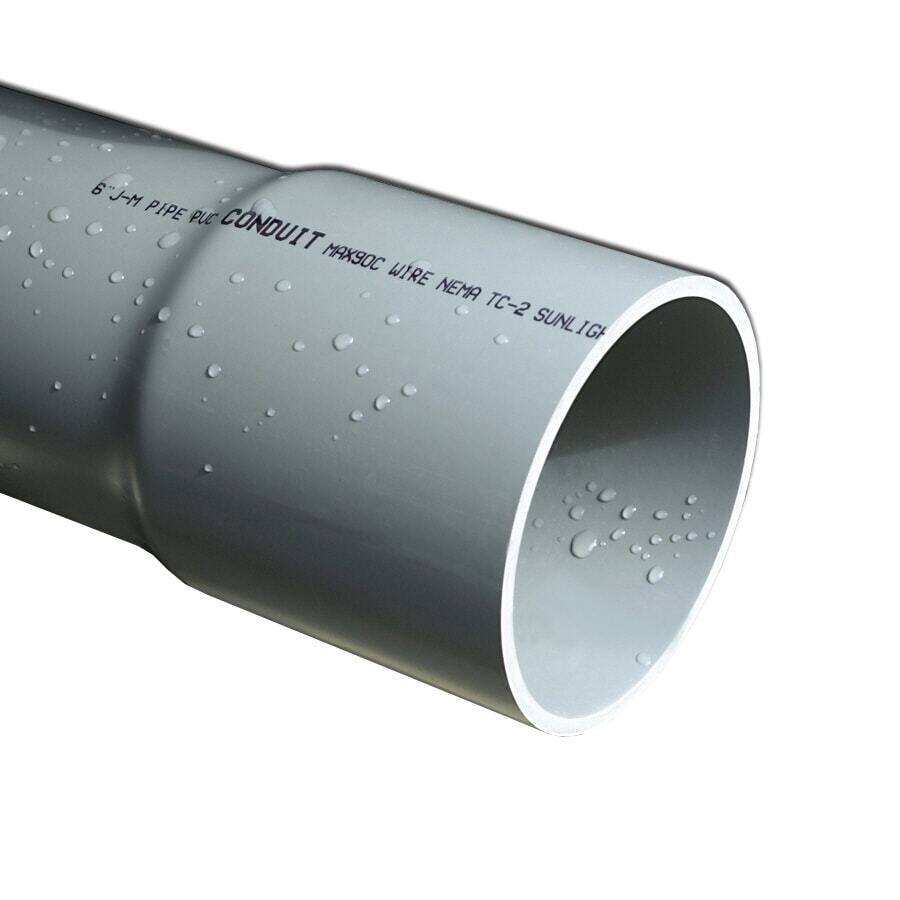 JM Eagle 67504 Sch40 Gray PVC Conduit,   2-1/2"X10Ft