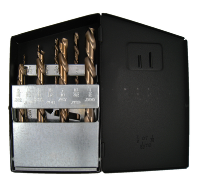 CTD LH Drill Bit Set 1/16"-1/2" by 16ths  8Pc