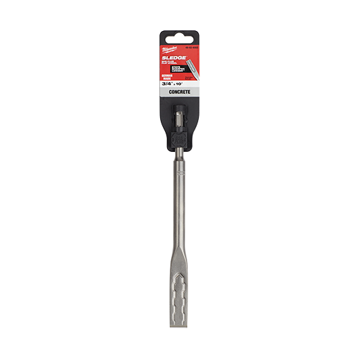 Milwaukee SDS+ SLEDGE Flat Chisel, 3/4"X10"
