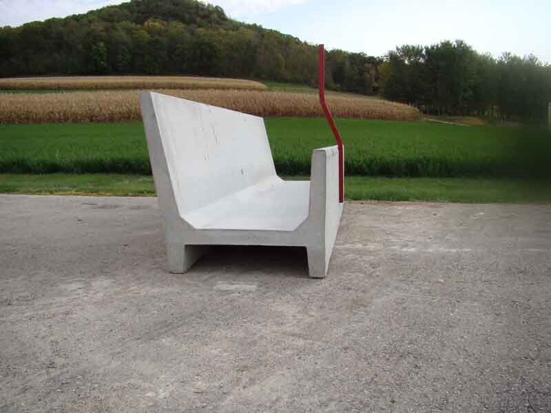 Fenceline Concrete J-Bunk Feeder, 8Ft