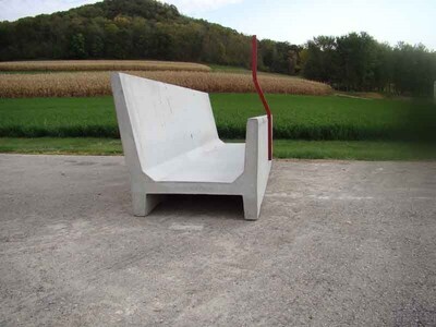 Fenceline Concrete J-Bunk Feeder, 8Ft