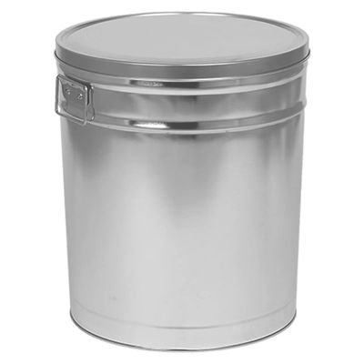 Galvanized Steel Lard Can,  6-1/2Gal w/Lid