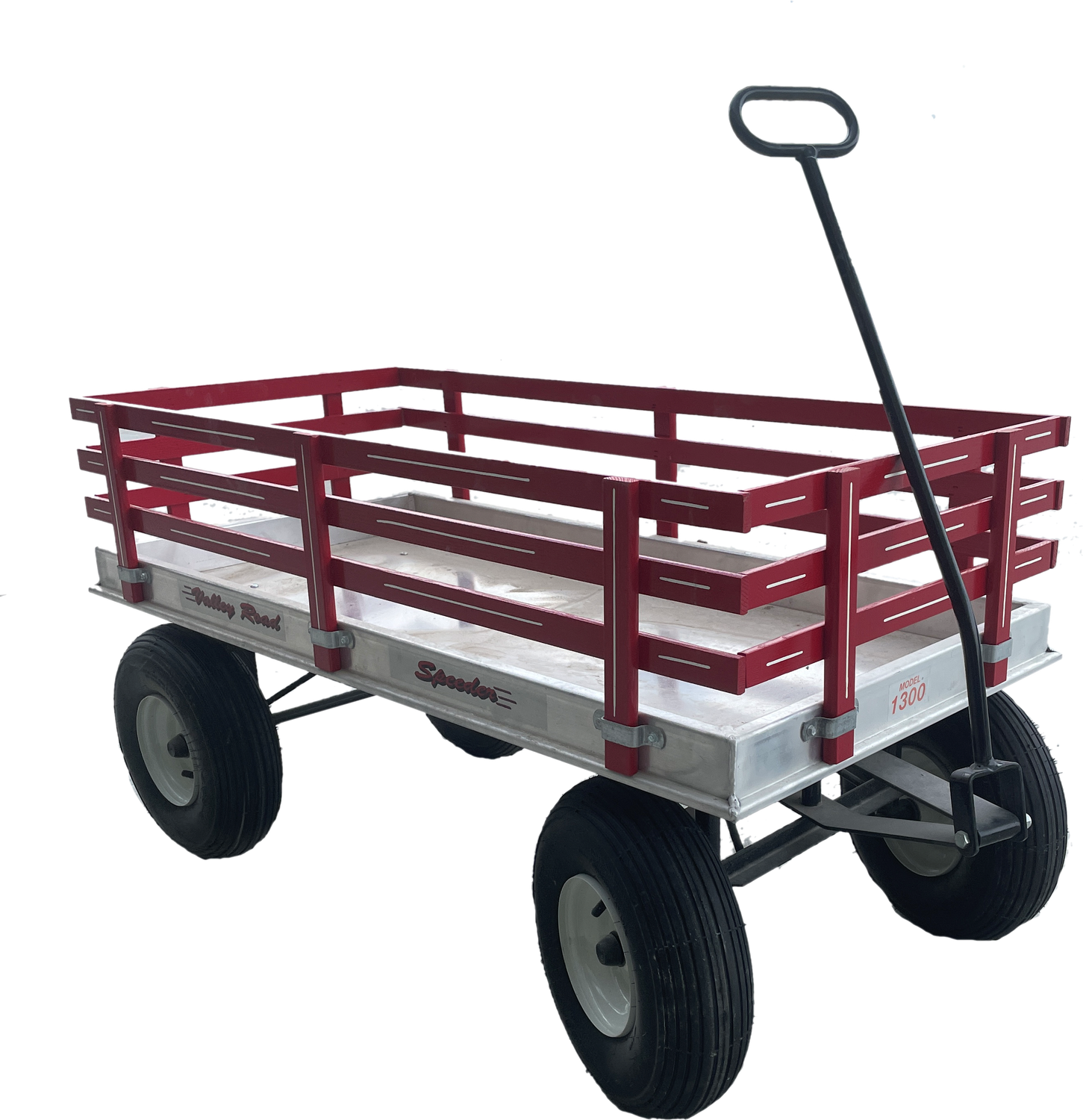 Valley Road Express Wagon, 24"X48" w/Aluminum Bed Red/White