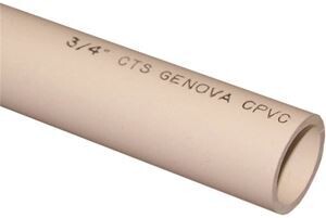 Cresline 44910 CPVC Pipe, 3/4"X10Ft Plain End