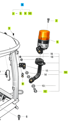 LS Beacon Light w/Mounting Bracket, XR, U, XU, P, X