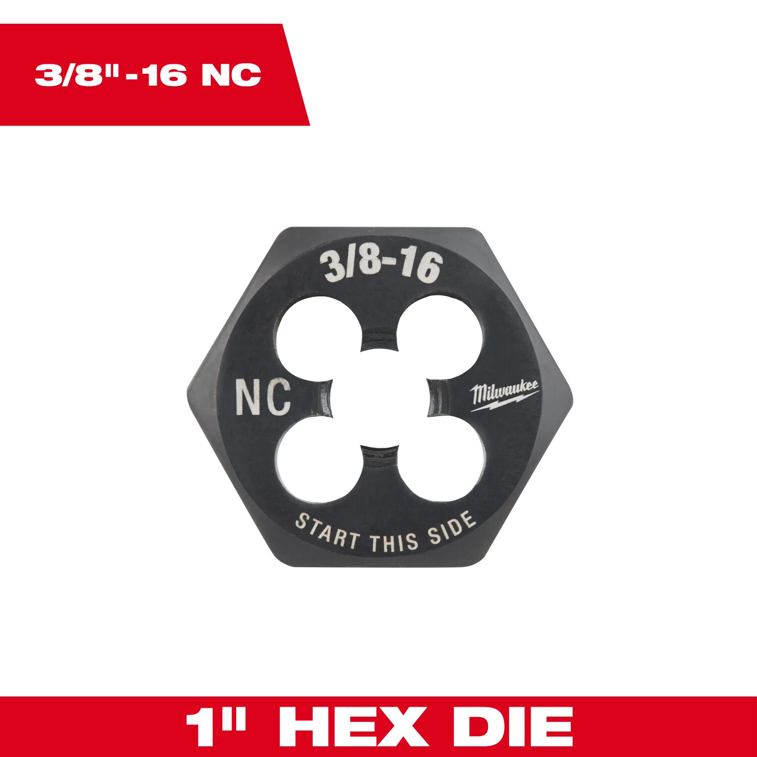 Milwaukee 3/8"-16 NC Hex Die