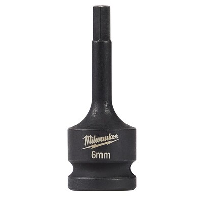Milwaukee 1/2" Drive Hex Bit Socket, 6MM