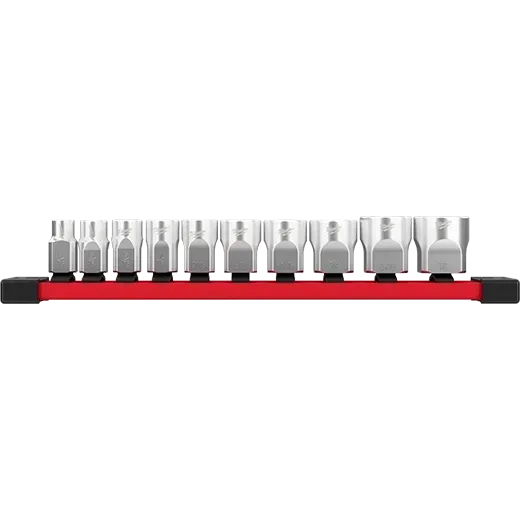 Milwaukee 3/8" Drive 8PC SAE Socket Set on Rail