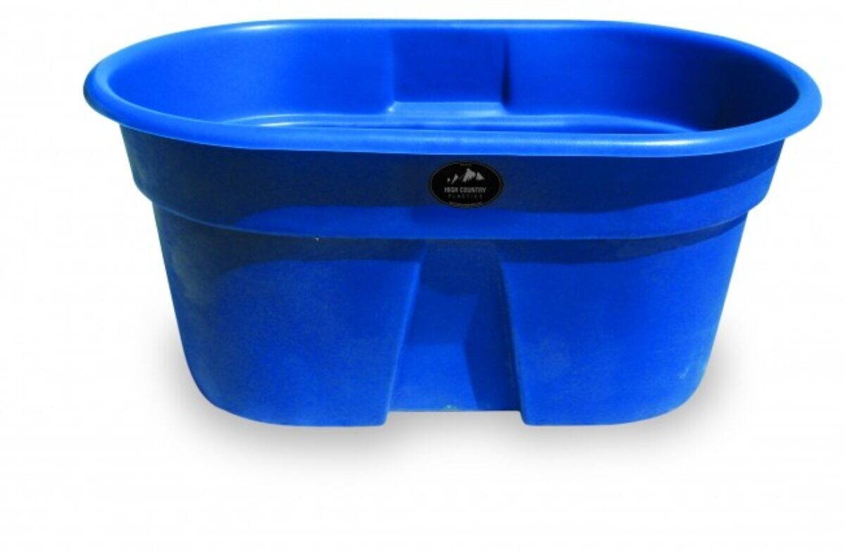 High Country Plastics W-155 Blue Poly Stock Tank, 155-Gal