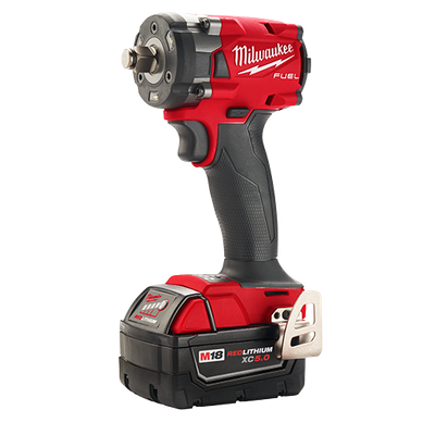 Milwaukee GenII M18 Fuel 1/2"Dr Compact Impact Wrench Kit w/Oil Resist Batteries
