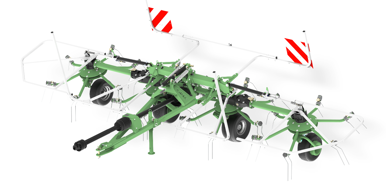Samasz 4-Basket Trailed Tedder, 17'5"*