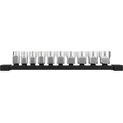Milwaukee 3/8" Drive 10PC Metric Socket Set on Rail