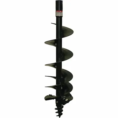 IronCraft Round Drive Post Hole Digger Auger, 12"