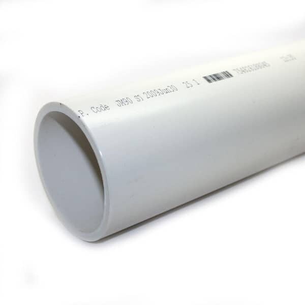 J-M Mfg 1727 SCH40 PVC Pipe, 1-1/2"X20Ft, NO BELL
