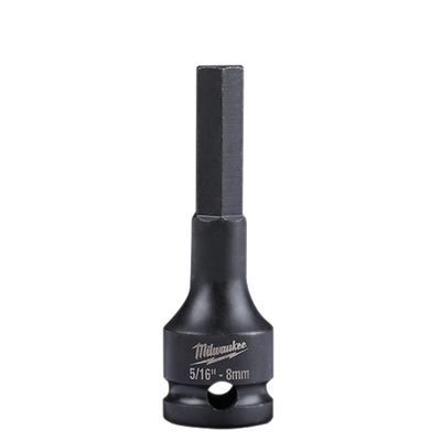 Milwaukee 3/8" Drive 5/16"-8MM Hex Bit Impact Socket