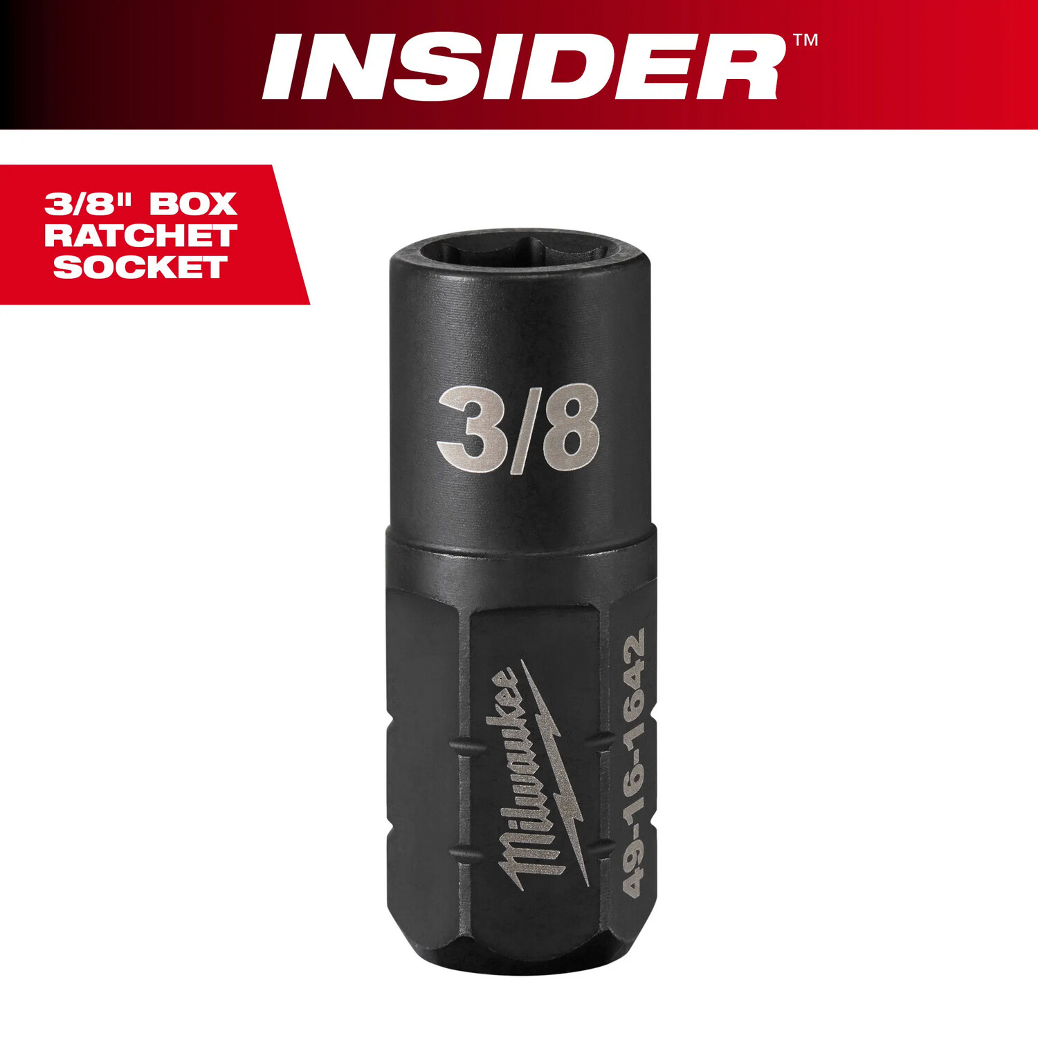 Milwaukee INSIDER™ Box Ratchet SAE Socket, 3/8"