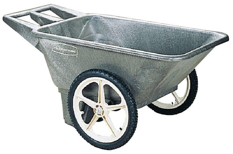 Rubbermaid 564200BLA Big Wheeled Utility Cart, 7.5CF