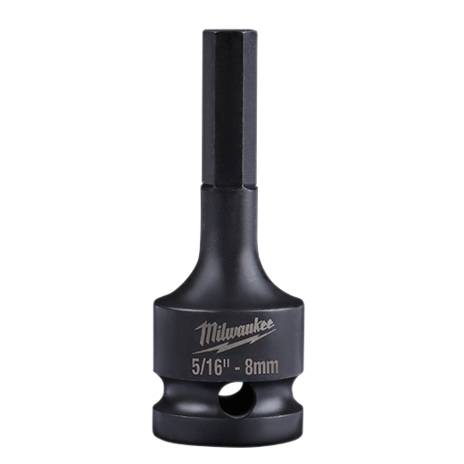 Milwaukee 1/2" Drive 5/16"-8MM Hex Bit Impact Socket