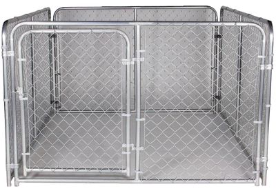 Stephens Pipe &amp; Steel DKS16084 Complete Dog Kennel, 6'X8'X4'