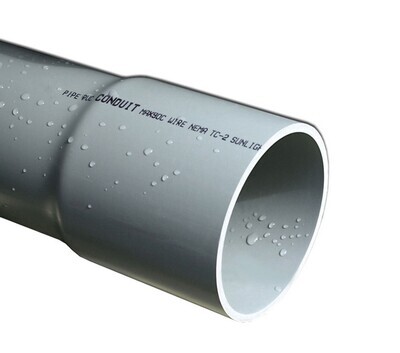 PVC Sch40 Conduit, 4"X10'