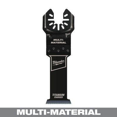 Milwaukee Multi-Tool 1-1/4" Carbide/HCS/Titanium Blade, 1Pk