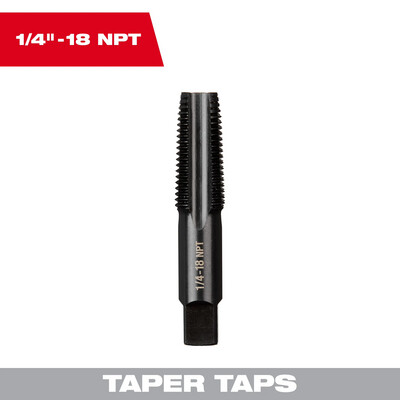 Milwaukee 1/4"-18 NPT Taper Tap