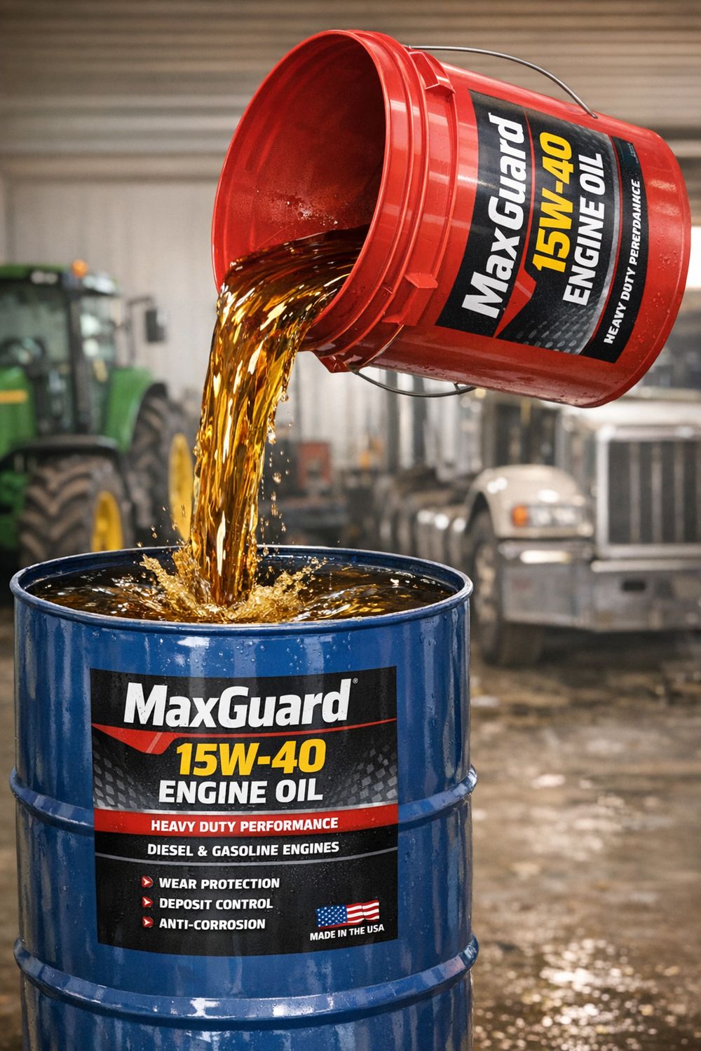 MaxGuard 15W-40 Engine Oil, 55-Gal.
