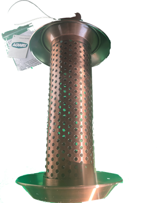 Copper -Tone Tube Bird Feeder, 1.6Lb