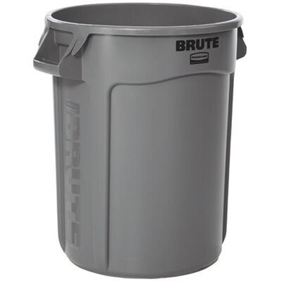 Rubbermaid FG263200GRAY Gray Brute Container, 32Gal