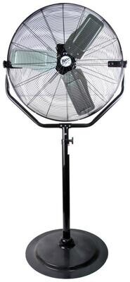 MaxxAir HVPF Black Heavy Duty 3-Speed Pedestal Fan, 30"