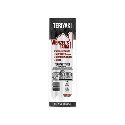 Wenzels Farm Teriyaki Beef Sticks, 8oz