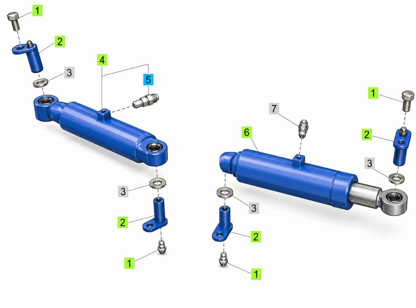LS Adapter Fitting for XU, MT Steering Cylinder