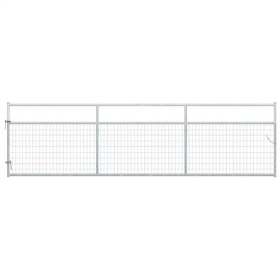 Galvanized #2 2X4 Wire Filled Gate, 16Ft