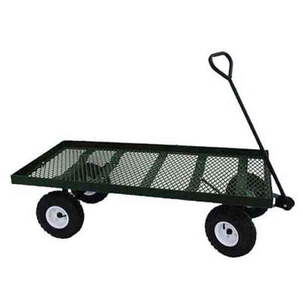 Valley Road Woodworks Steel Express Wagon, 24"X48" w/10" Saw-tooth Tread Tires