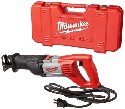 Milwaukee Corded Reciprocating Sawzall Saw, 12A VS
