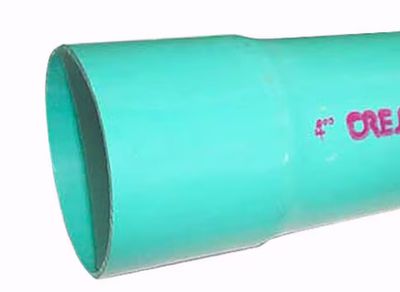 Cresline SDR35 PVC Pipe, 4"X10Ft, Belled End