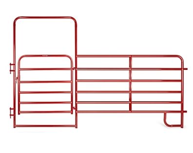 Painted Walk Through Corral Gate Panel, 4Ft Gate/8Ft Panel