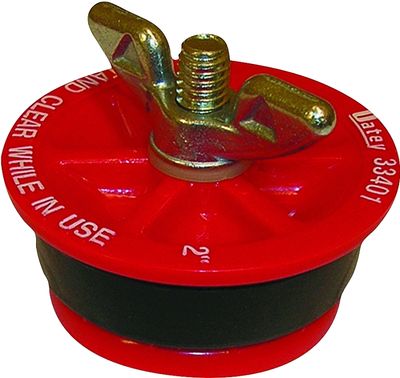 Oatey 33401 Red Plastic Expanding Test Plug, 2"