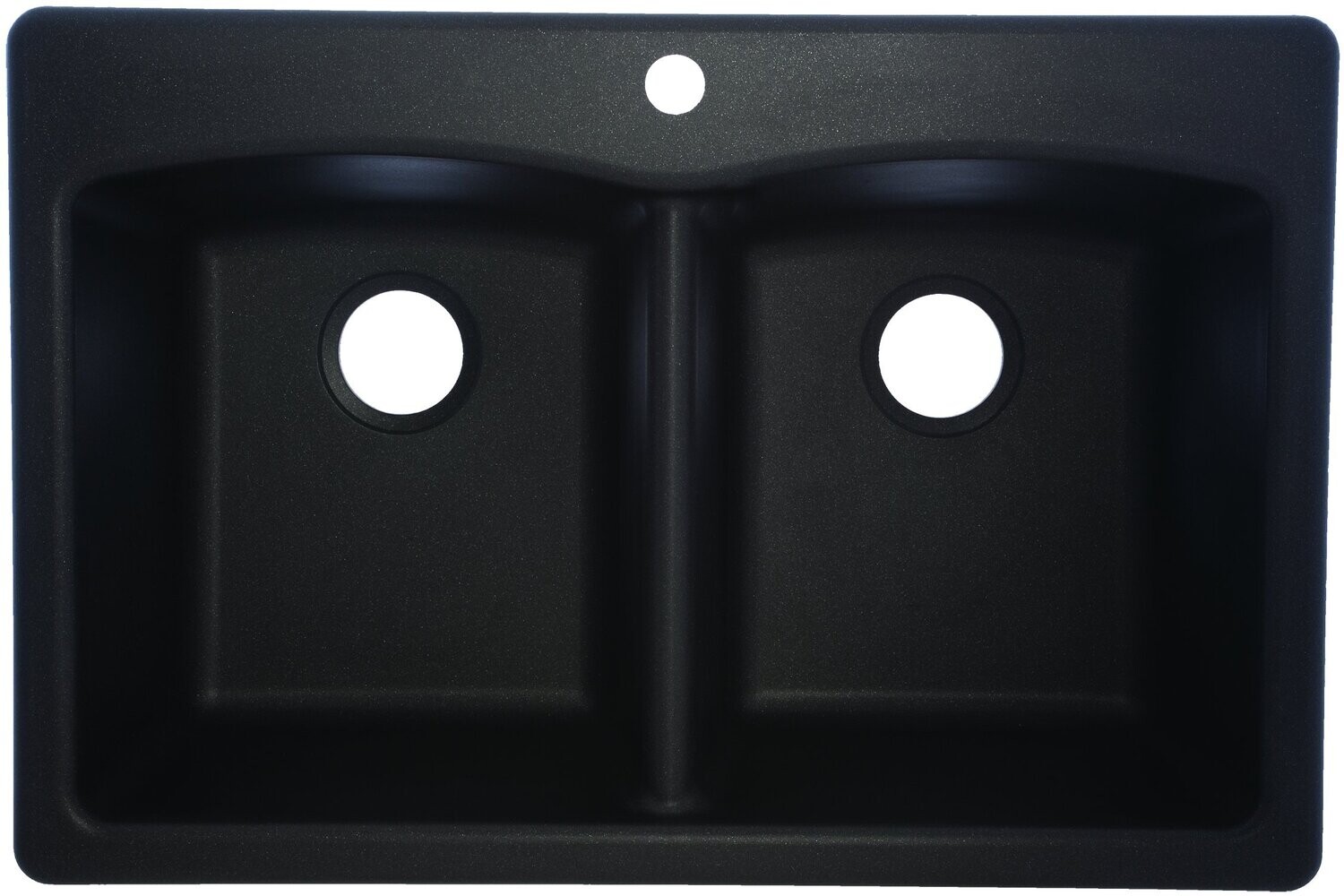 FRANKE EDOX33229-1 Onyx Granite Top Mounting Double Kitchen Sink