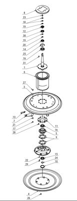 Samasz Knife Holder for Drum Mowers