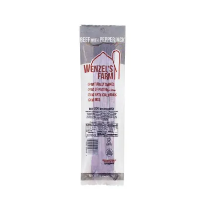 Wenzels Farm Beef &amp; Pepperjack Sticks, 8oz